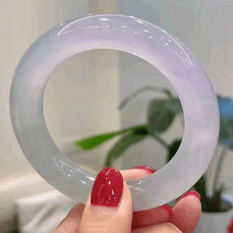 紫罗兰翡翠手镯